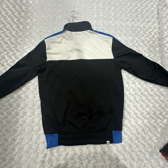 Puma Track Jacket Adult Sz Small Faas Full Zip Logo Black White Sportwear Men - Picture 3 of 10